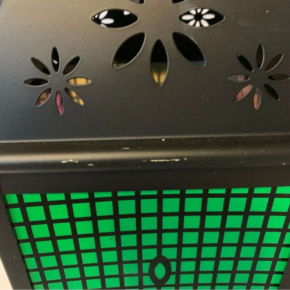 NWT. TARGET Halloween Black and Orange Skull Lantern